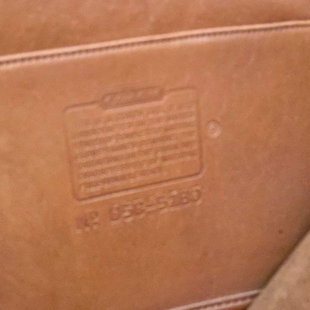 Vintage Coach British Tan Leather Portfolio Briefcase Bag Business Collection - Picture 14 of 14